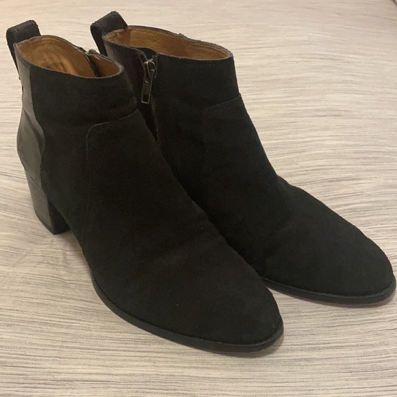 Madewell The Asher Boot in Suede & Leather, Black Sz 8.5 - Picture 3 of 12